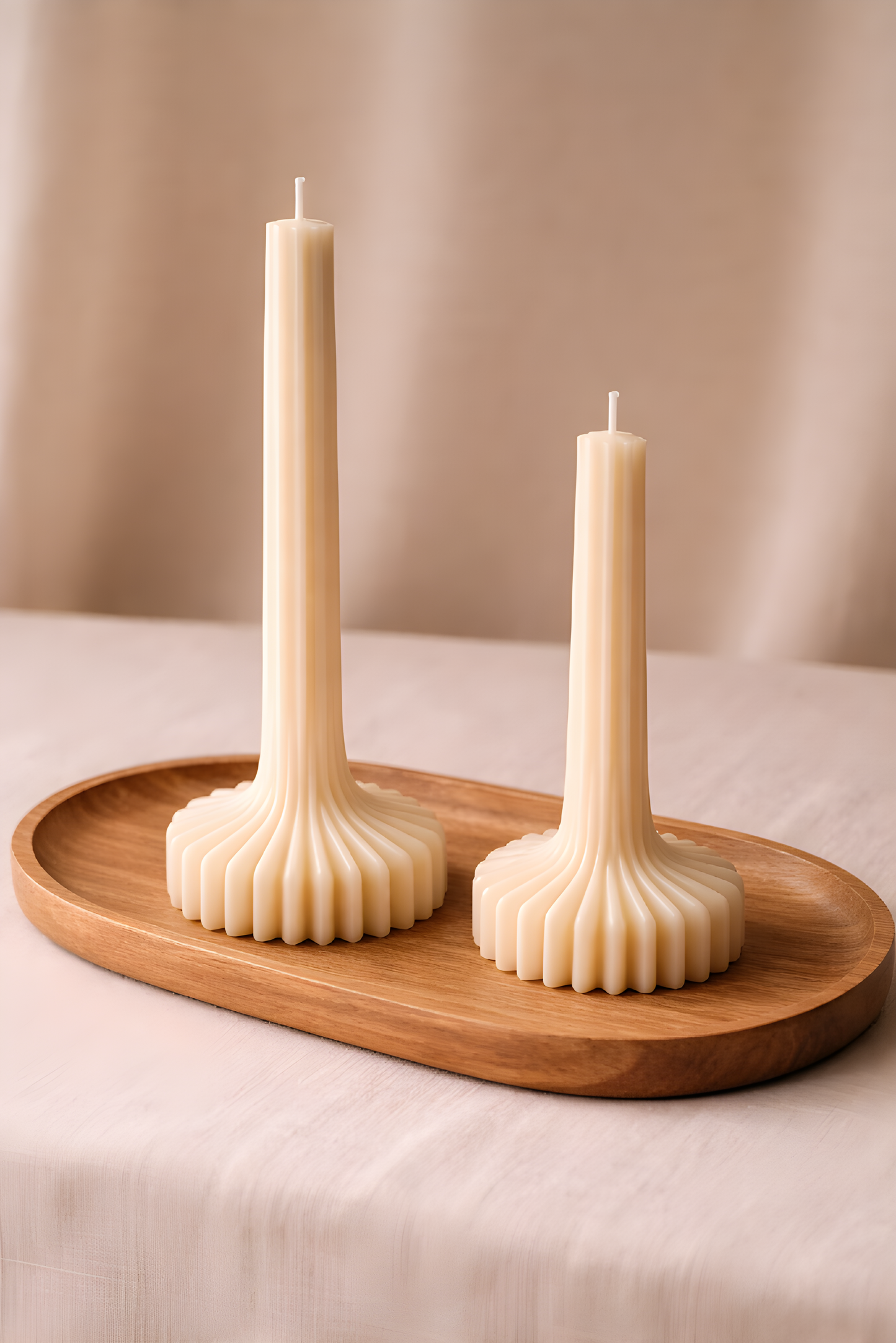 Rillenkerze 2er Set