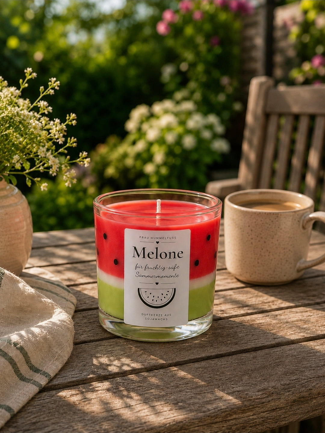 🍉 Melone Duftkerze – fruchtig-süßer Sommermoment