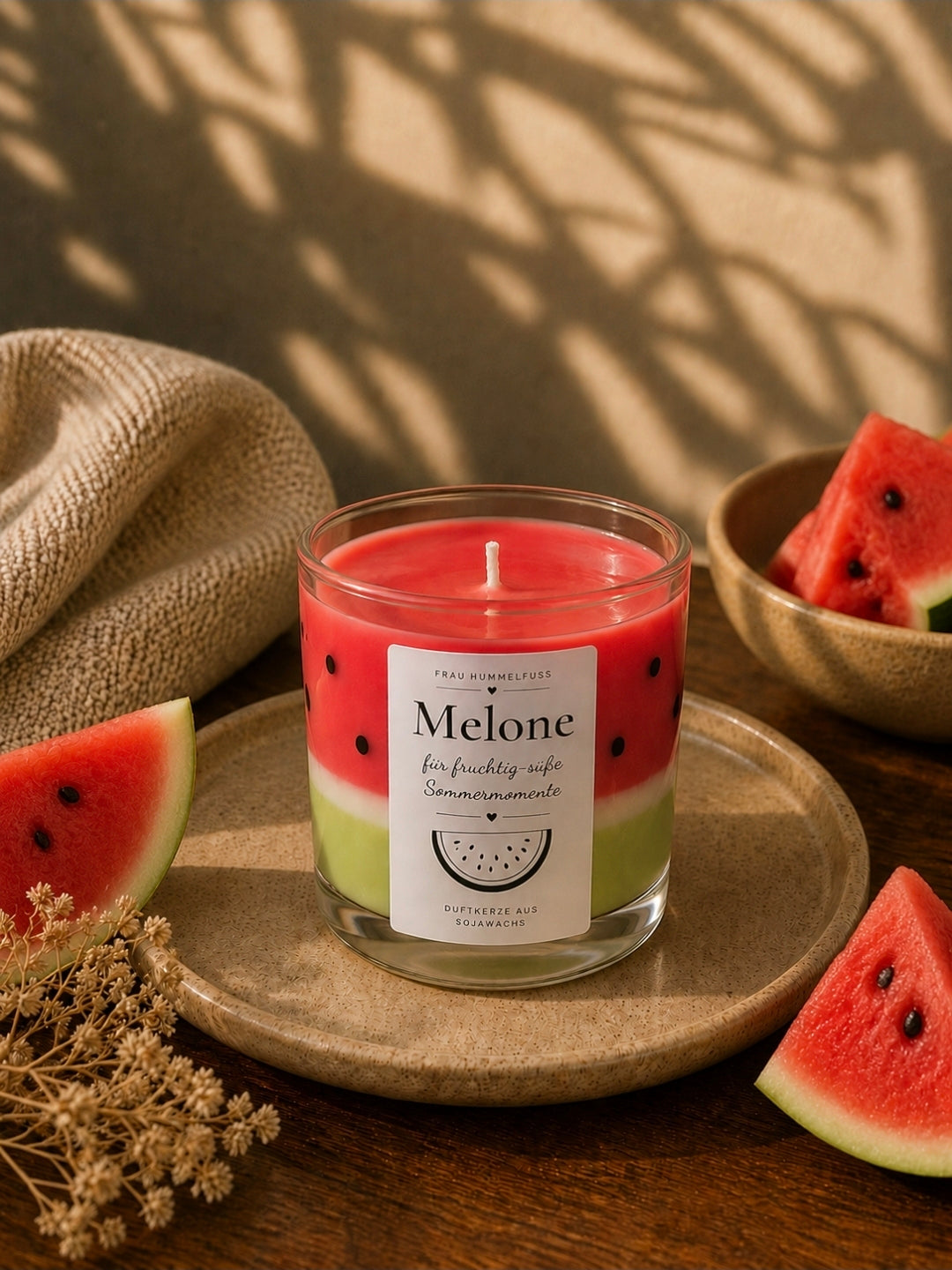 🍉 Melone Duftkerze – fruchtig-süßer Sommermoment