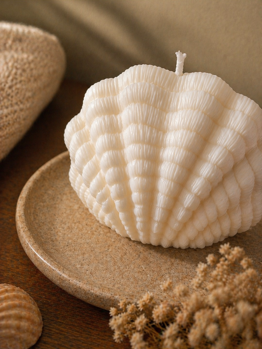  🐚 Muschelkerze – Maritime Eleganz trifft zeitlose Schönheit