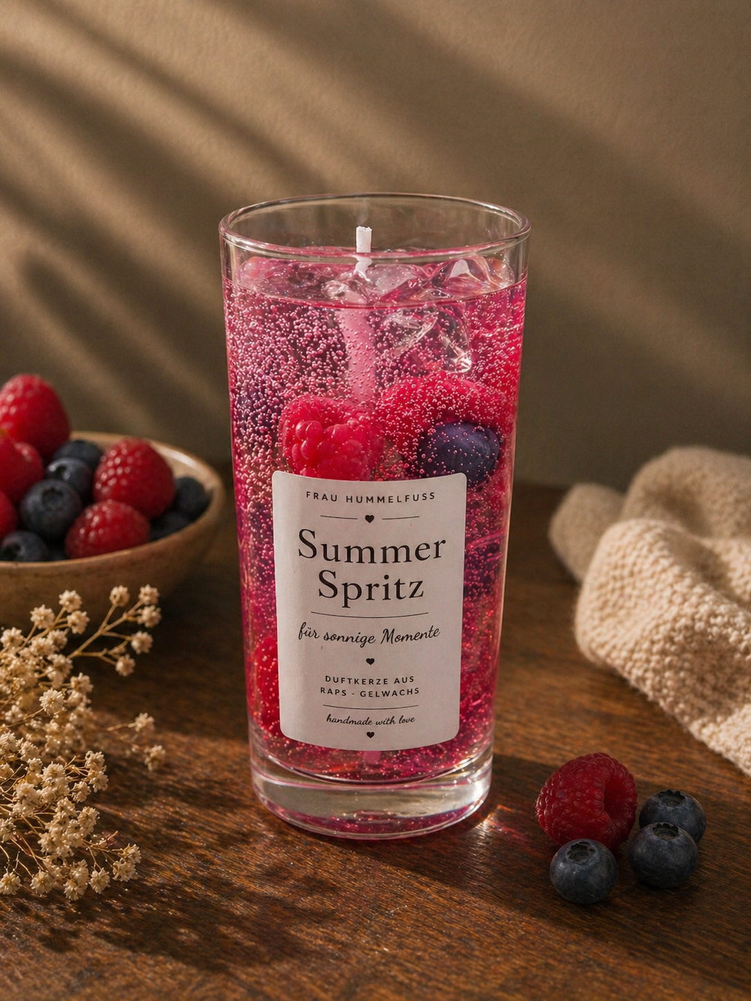 ☀️ Summer Spritz Duftkerze – Beerige Sommerfrische im Glas