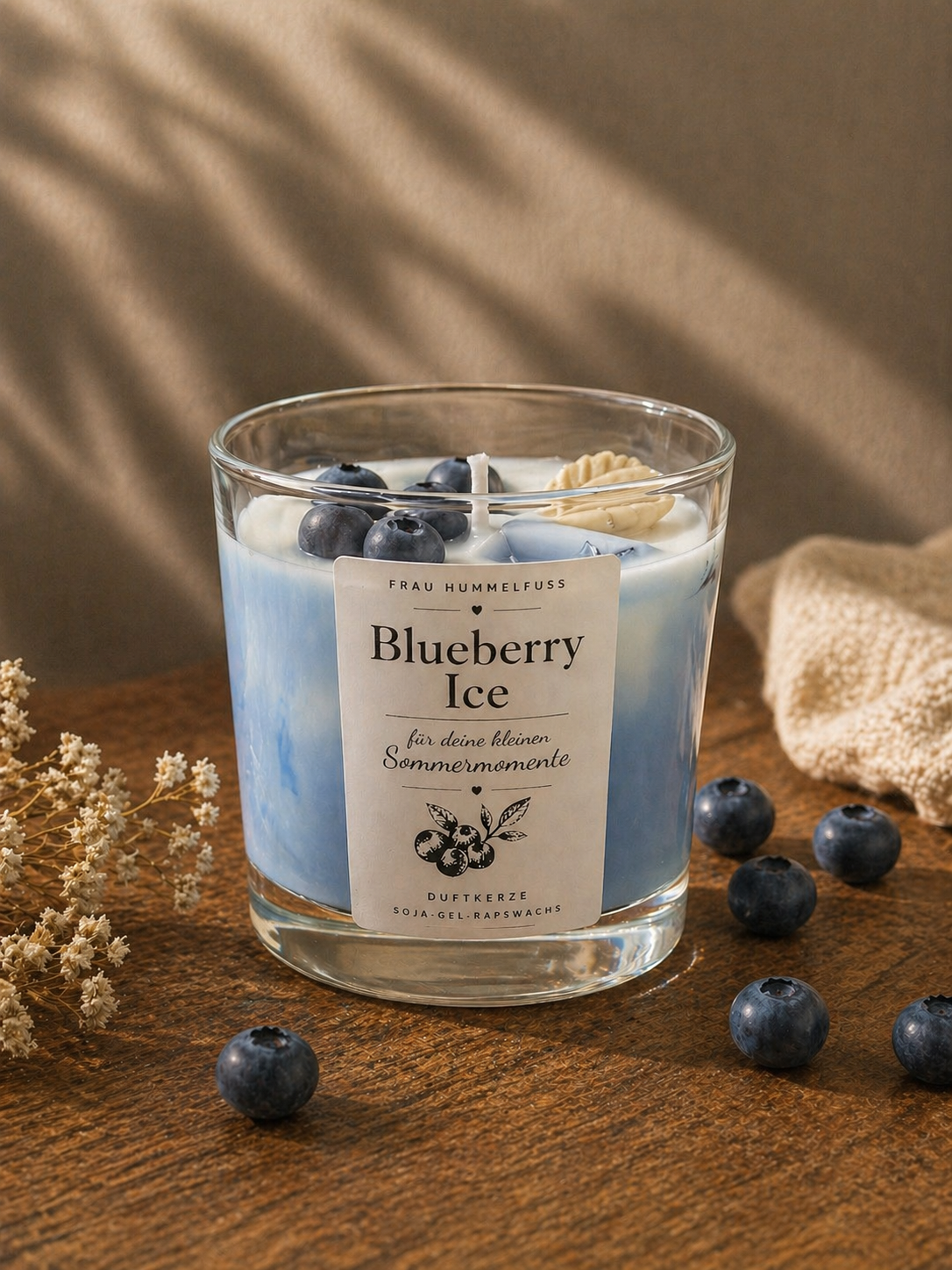 🫐 Blueberry Ice Duftkerze - fruchtige Sommerfrische für dein Zuhause
